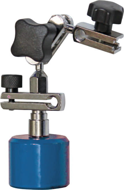 30 kg Magnet-Messstativ, Höhe 140mm, Querarm Ø8x135, Permanentfuß Ø40x30 mm, universal - Metav IndustryLine