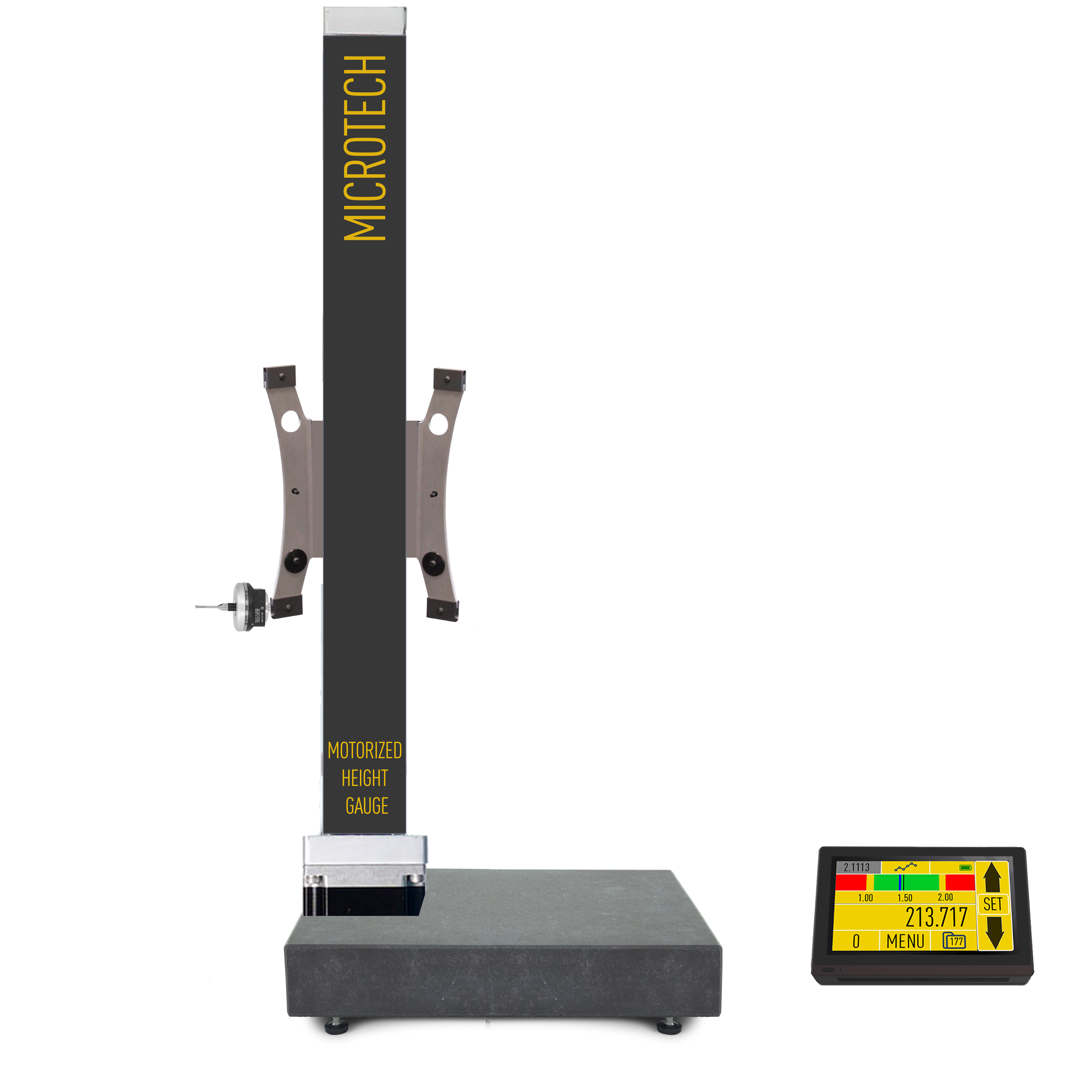 1020mm Motorisiertes Höhenmess‑ und Anreißgerät, Color Touchscreen, ISO 17025 Kalibrierung - Microtech Metrology