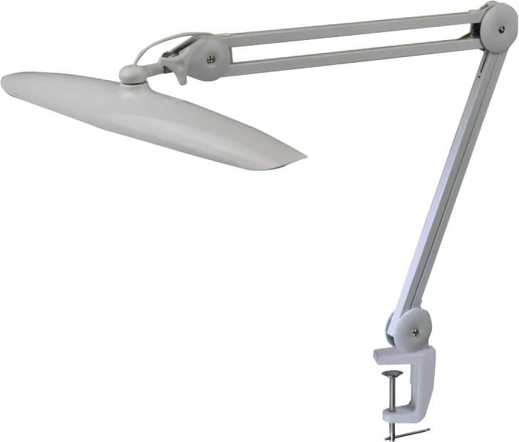 1000Lm Dimmbare Arbeitsleuchte, 90 SMD LEDs, Gelenkarme 300+300mm, Tischklemme - Metav IndustryLine