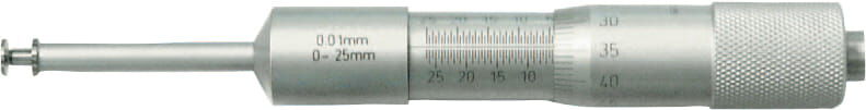 0-25mm Quernuten-Innenmessn, Ø13mm, Ablesung 0,01mm, mit Doppel-Skalierung, in Kiste - Metav IndustryLine