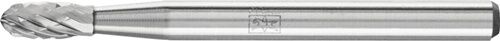 PFERD Kleinfrässtift Hartmetall Form O TRE D.3mm, Kopf-L.7mm, Schaft-D.3mm, silberfarben in Nahaufnahme
