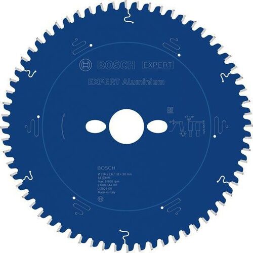kreissägeblatt, stahlblatt, schnittscheibe, bosch expert aluminium, blau