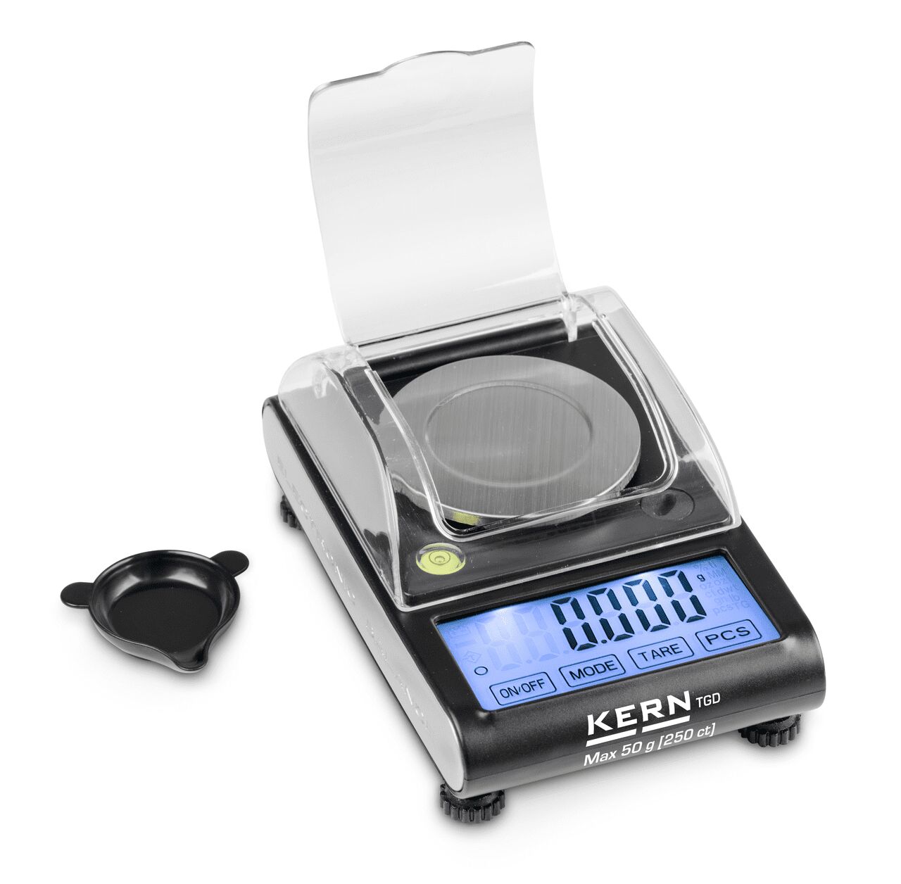 50 g Taschen-Taschenwaage für Schmuck, 0,001 g Ablesbarkeit, 5er-Set - KERN
