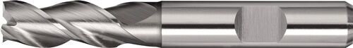 8mm Bohrnutenfräser Vollhartmetall HSS-Co8 Zylinderschaft Mitnahmefläche Zentrumschnitt kurz 40° Drallwinkel TECWERK