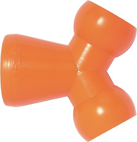 Gummi, Hundeknochen, Beißspielzeug, Orangestoff, dreidimensional