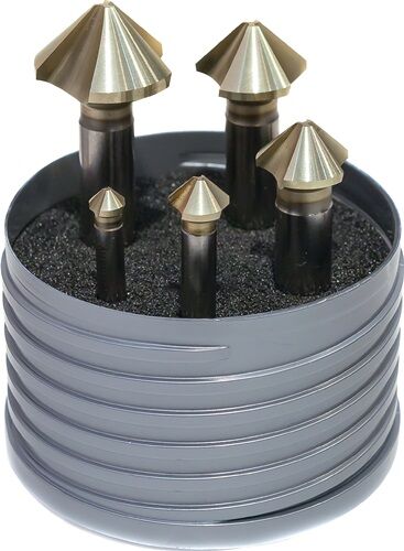 Keilfräser, Kegelbohrer, Hartmetall, Bohrset, Metallbearbeitung