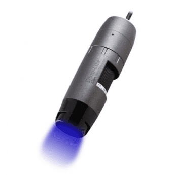 AM4115T-GFBW 20–220x USB Mikroskop, 1,3MP, Fluoreszenz, 30fps, Standard Arbeitsabstand, Kunststoff, Microtouch, Kalibrierbar - Dino-Lite