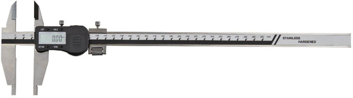 300 mm Digitaler Messschieber, 0,01 mm Auflösung, RB 5 Datenausgang, INOX, Feineinstellung - Metav IndustryLine