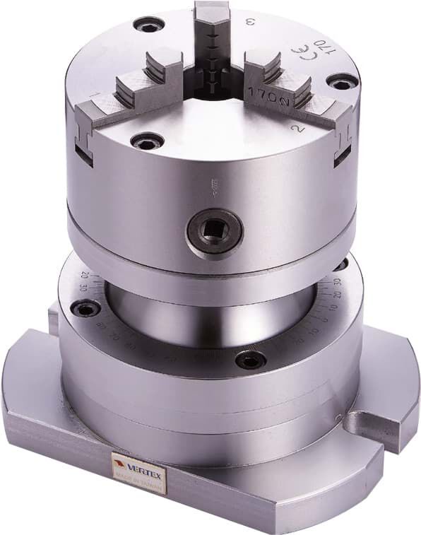 140mm Angle Clamp With Free-Angle Rotary Plate, 15 Kg Load Capacity - Vertex