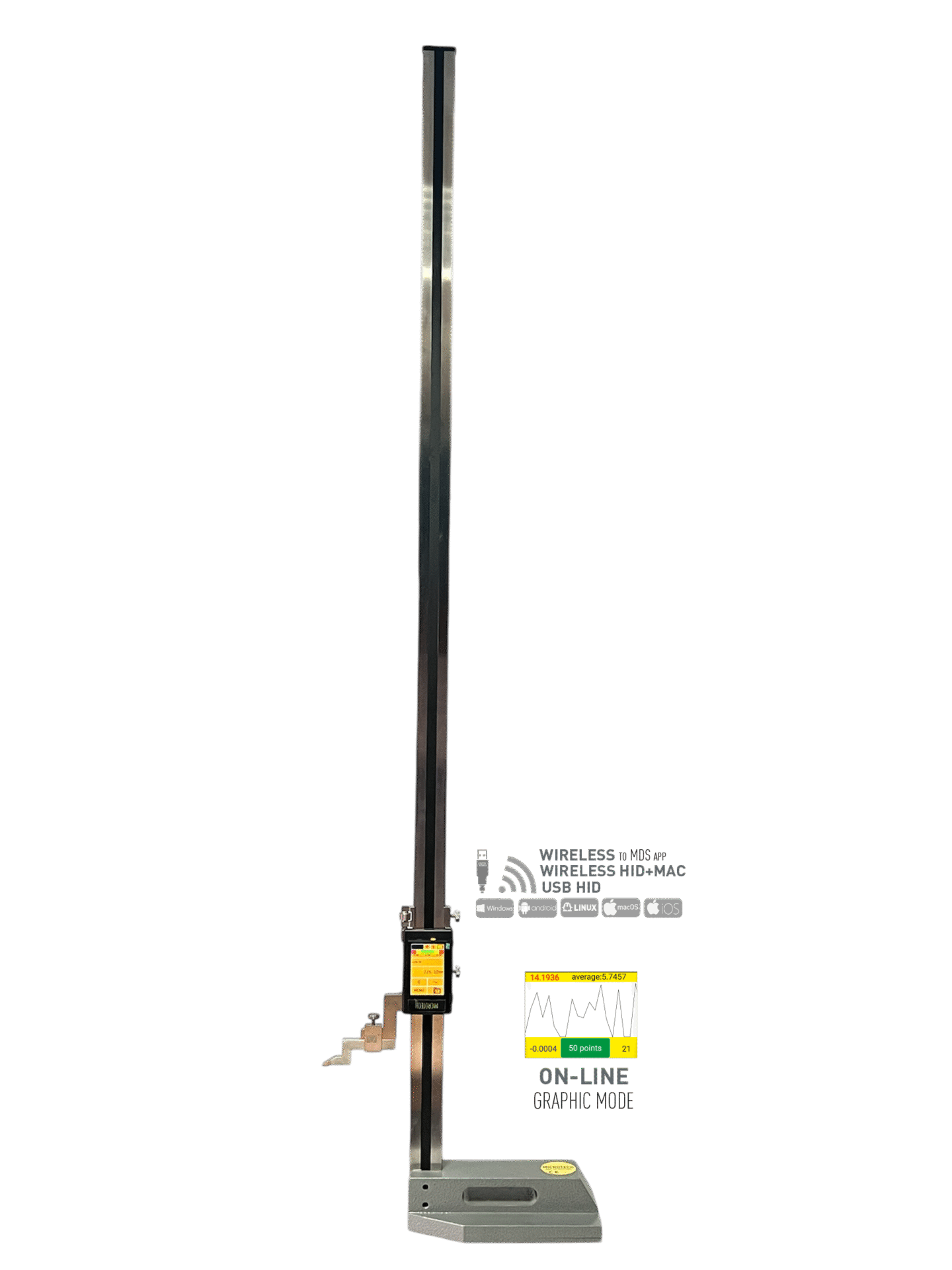 300mm Digital Höhenmess- und Anreißgerät mit Tablet, 0,001mm - Microtech Metrology