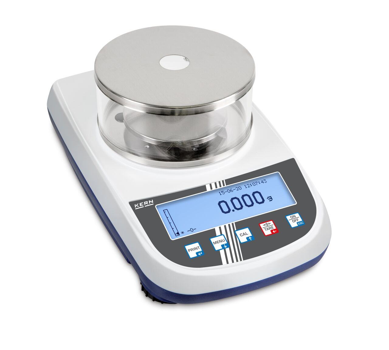 420 g Präzisionswaage, 0,001 g Ablesbarkeit, Grafik-LCD, Edelstahl-Wägeplatte - KERN
