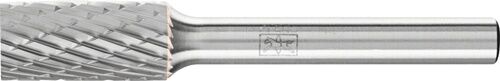 Frässtift Zylinderform ZYA D.10mm, Kopflänge 20mm, Schaft 6mm, Hartmetall, Verzahnung 3 PLUS