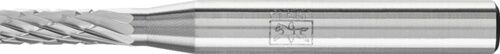 Hartmetall Frässtift Zylinderform Ø 4mm, Schaft Ø 6mm, PFERD Logo, graue 3 PLUS Verzahnung