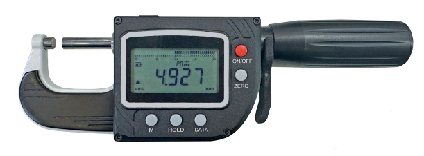 25mm Digital‑Messschraube mit Schnellmesstaster, 0,001mm Ablesung, HM‑Flächen, USB‑ladung - Metav IndustryLine