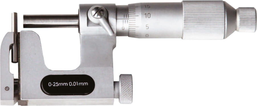 25mm Analoger Universal-Messschieber, 0,01mm, HM-Messflächen, Friktionsratsche, Kasten - Metav IndustryLine