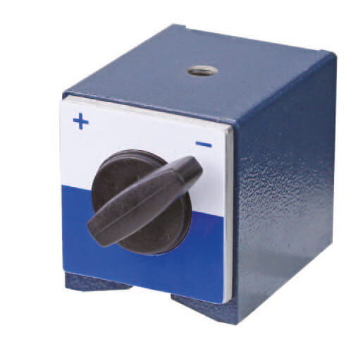 100 kg Nennhaftkraft Magnetfuß mit Ein/Aus-Schalter, Prismenfuß, M8 - Metav IndustryLine