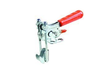 Kukamet Verschlussspanner B351-1-L: Silbermetall mit oranger Griffummantelung, Frontalansicht