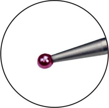 18/14,5 mm Rubin‑Ersatztaster für Feintaster, Ersatzkopf langlebig - Metav IndustryLine