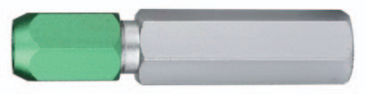 5-6mm Messstift-Halter, grüne einseitige Aufnahme, Aluminium eloxiert - Metav IndustryLine
