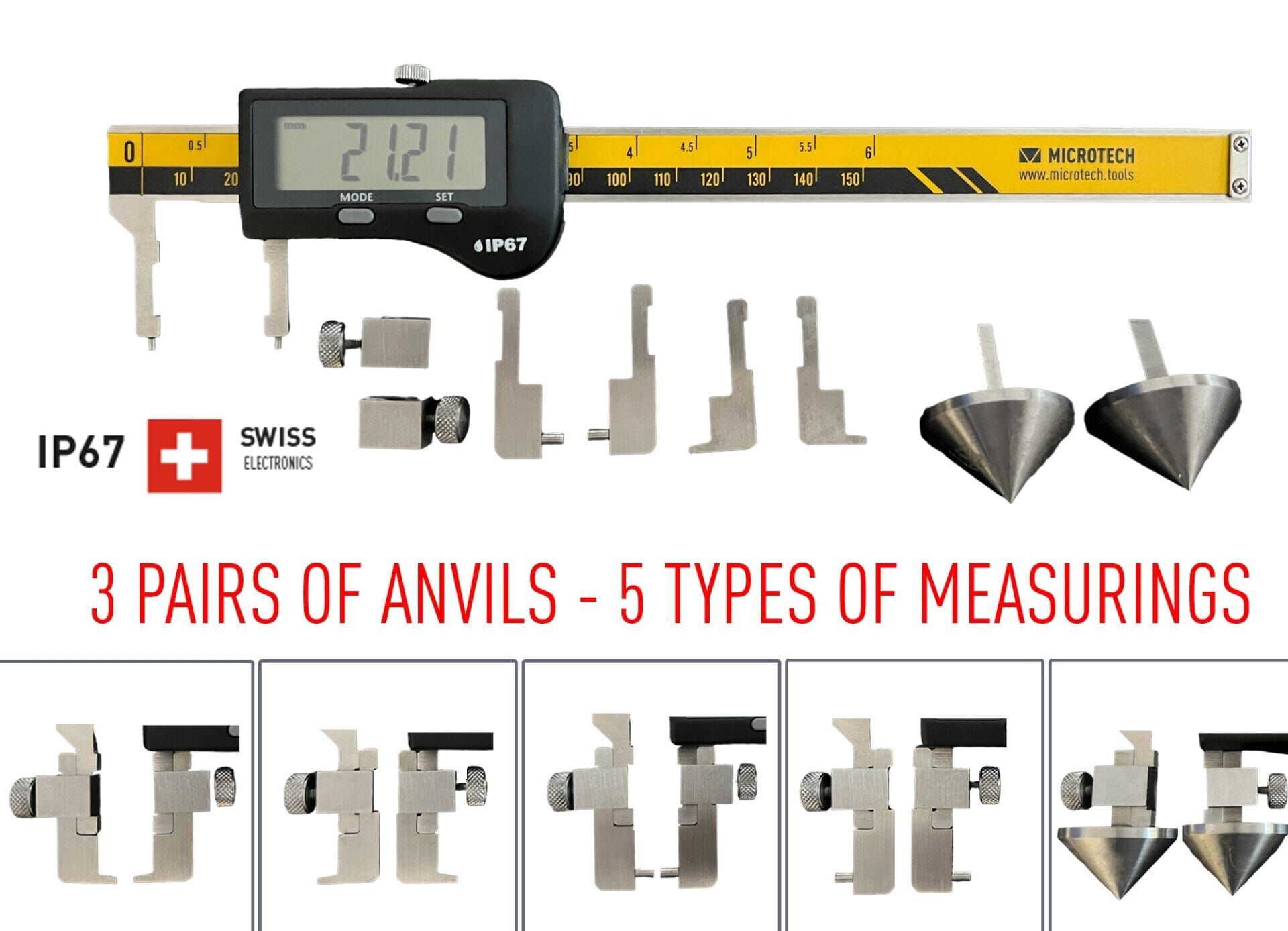 noni, image shows caliper, measuring tools, anvils, drill bits