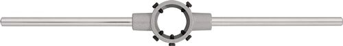 200mm Schneideisenhalter Zinkdruckguss Höhe 5mm mit Schrauben und einschraubbarem Griff, DIN 225 - TECWERK