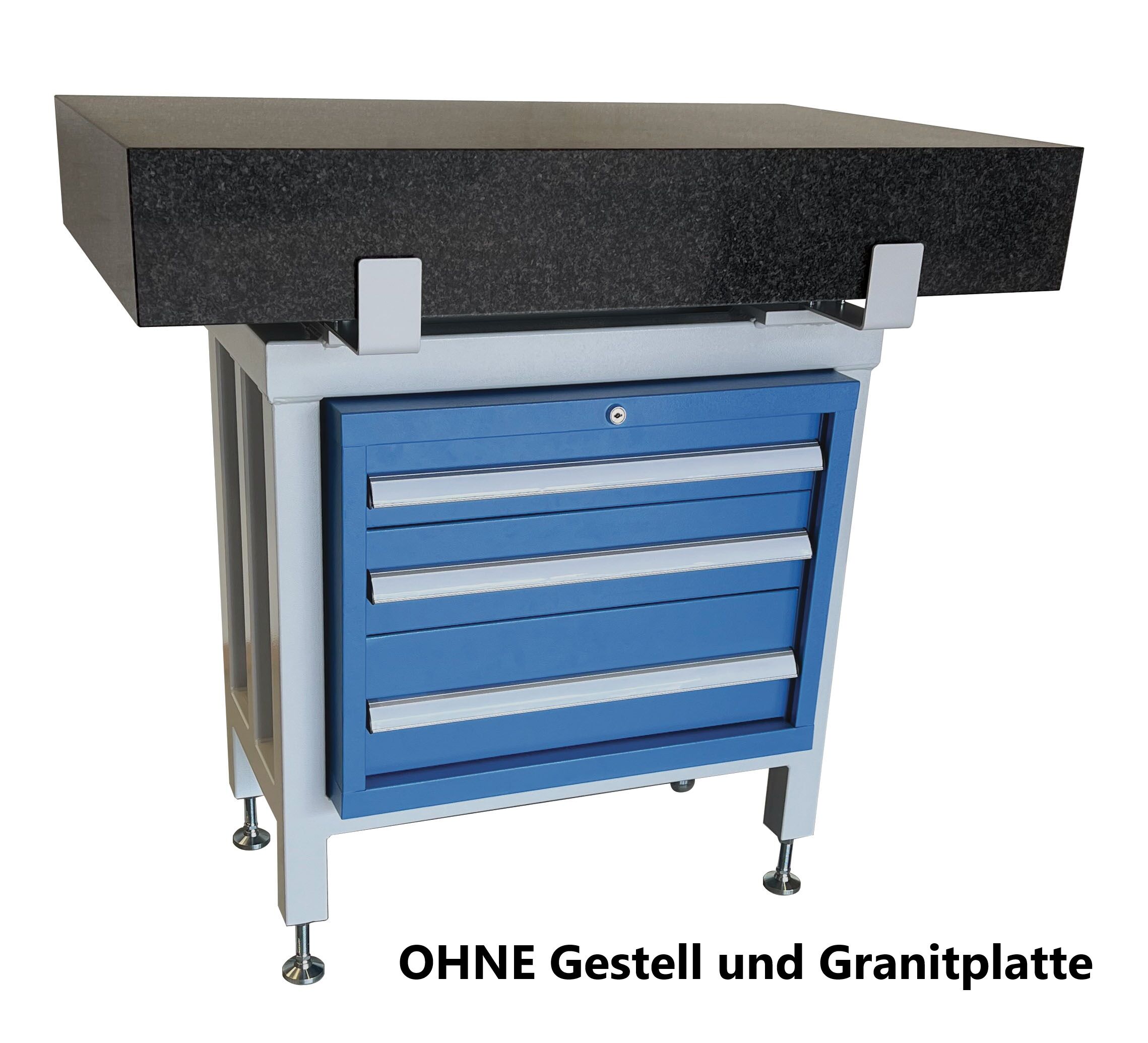 610x480x470 Unterschrank mit 3 Schubladen, Schloss und Befestigungen - Filetta