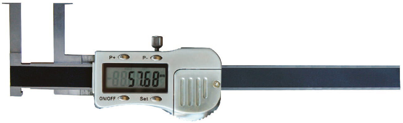 200mm Digital Innen‑Nuten‑Messschieber, 0,01mm Auflösung, RB‑5 Datenausgang, INOX, Kastenlieferung - Metav IndustryLine