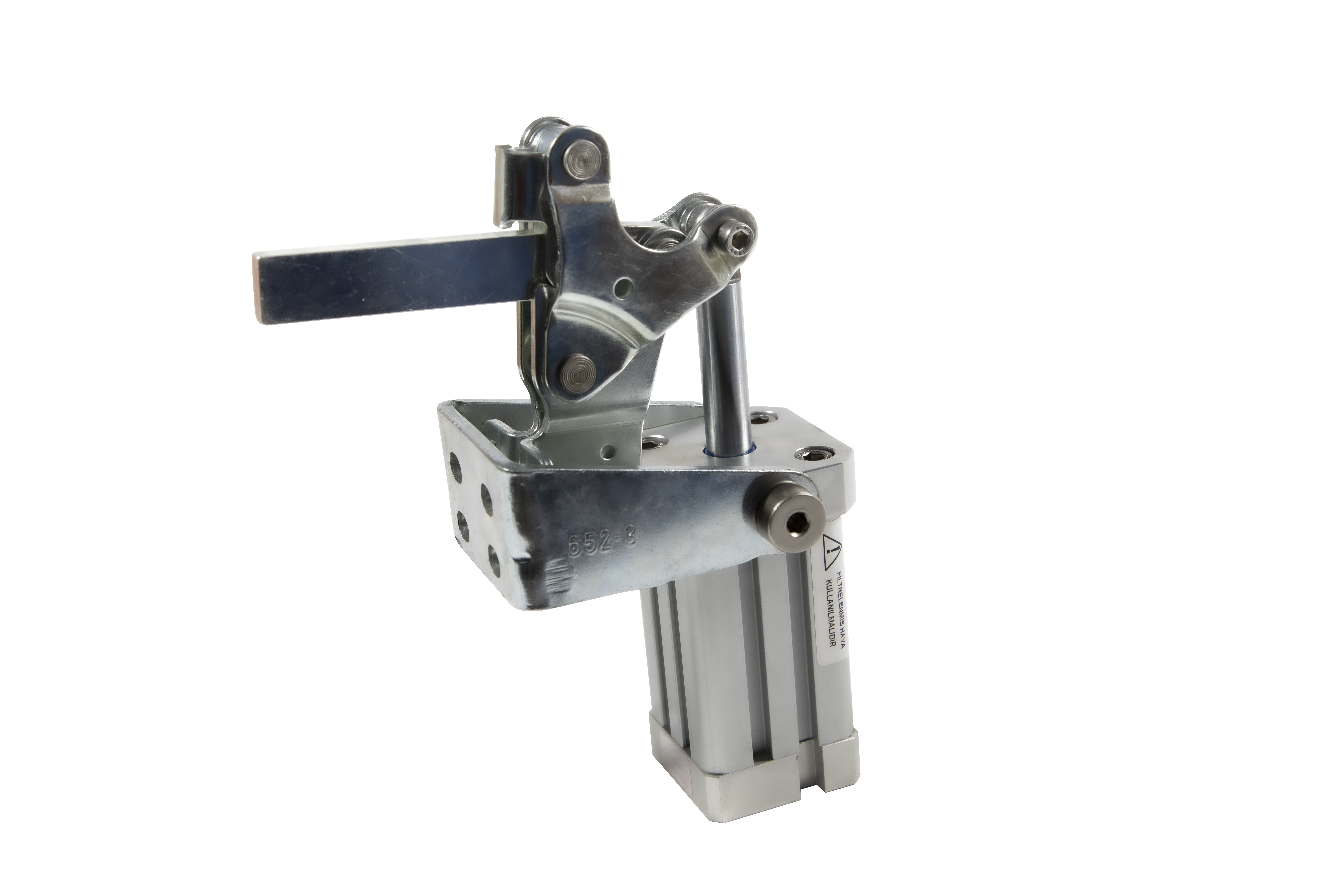 Kukamet Pneumatikspanner auf weißem Hintergrund. Der Arm ist gerade und aus massivem Material.