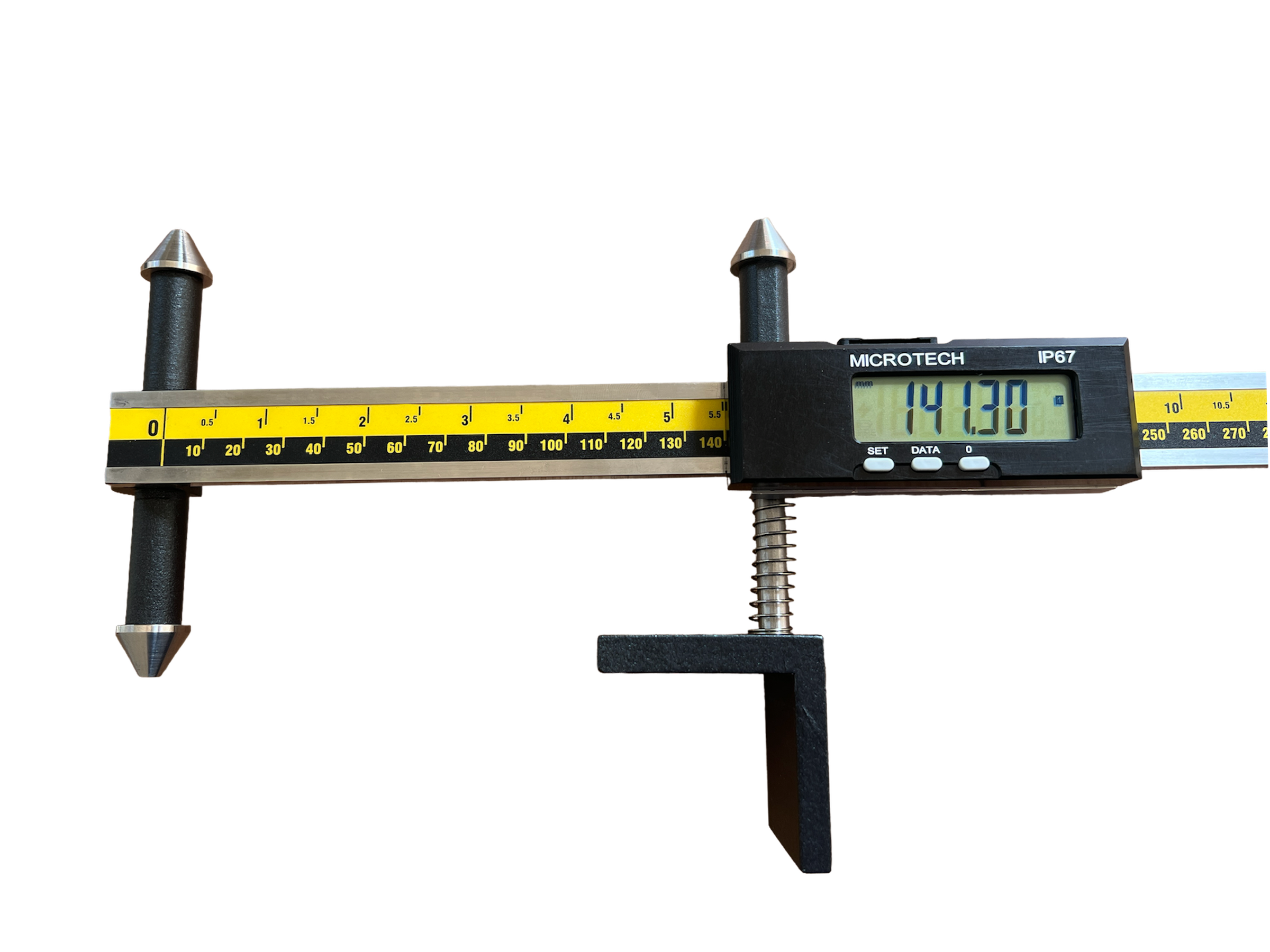500mm Digitaler Messschieber mit versetztem Messschnabel, 0,01mm, IP 67 - Microtech Metrology