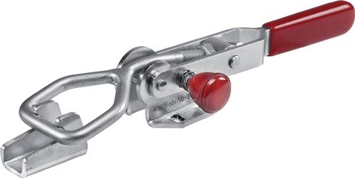 Schnellverschluss, Spannwerkzeug, Hakenfalle, Metall, Rot