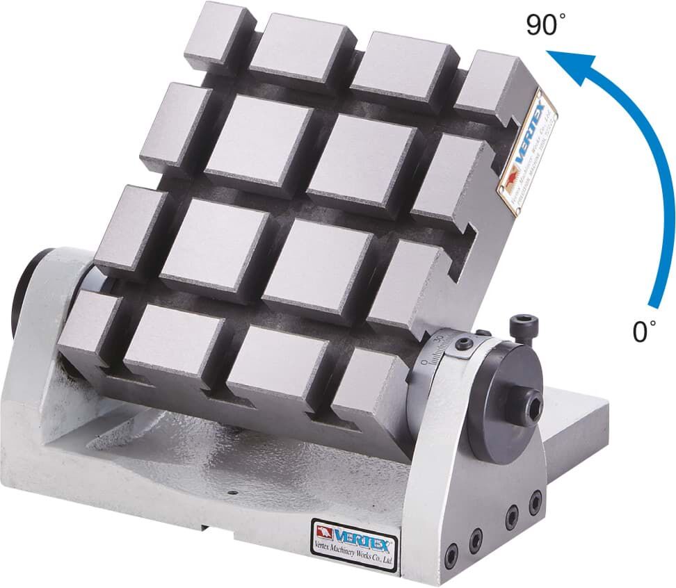 154x176mm Swivel Light-Duty Clamping Table, 105mm Height - Vertex