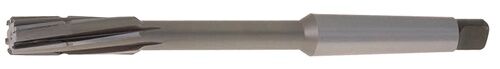 12mm Maschinenreibahle Form B H7 drallgenutet Linksdrall Morsekegelschaft für Stahl GGG NE‑Metalle - TECWERK