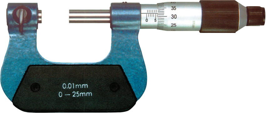 50-75mm Digitales Uni‑Mikrometer mit 7 Einsätzen, 0,001mm, nicht drehende Messspindel, Kasten - Metav IndustryLine