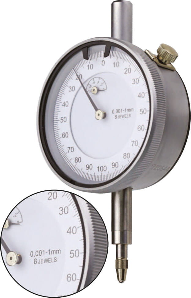 5mm x 0,001mm Messuhr Ø60mm, Kunststoffgehäuse, Werksnorm, inkl. Kiste - Metav IndustryLine