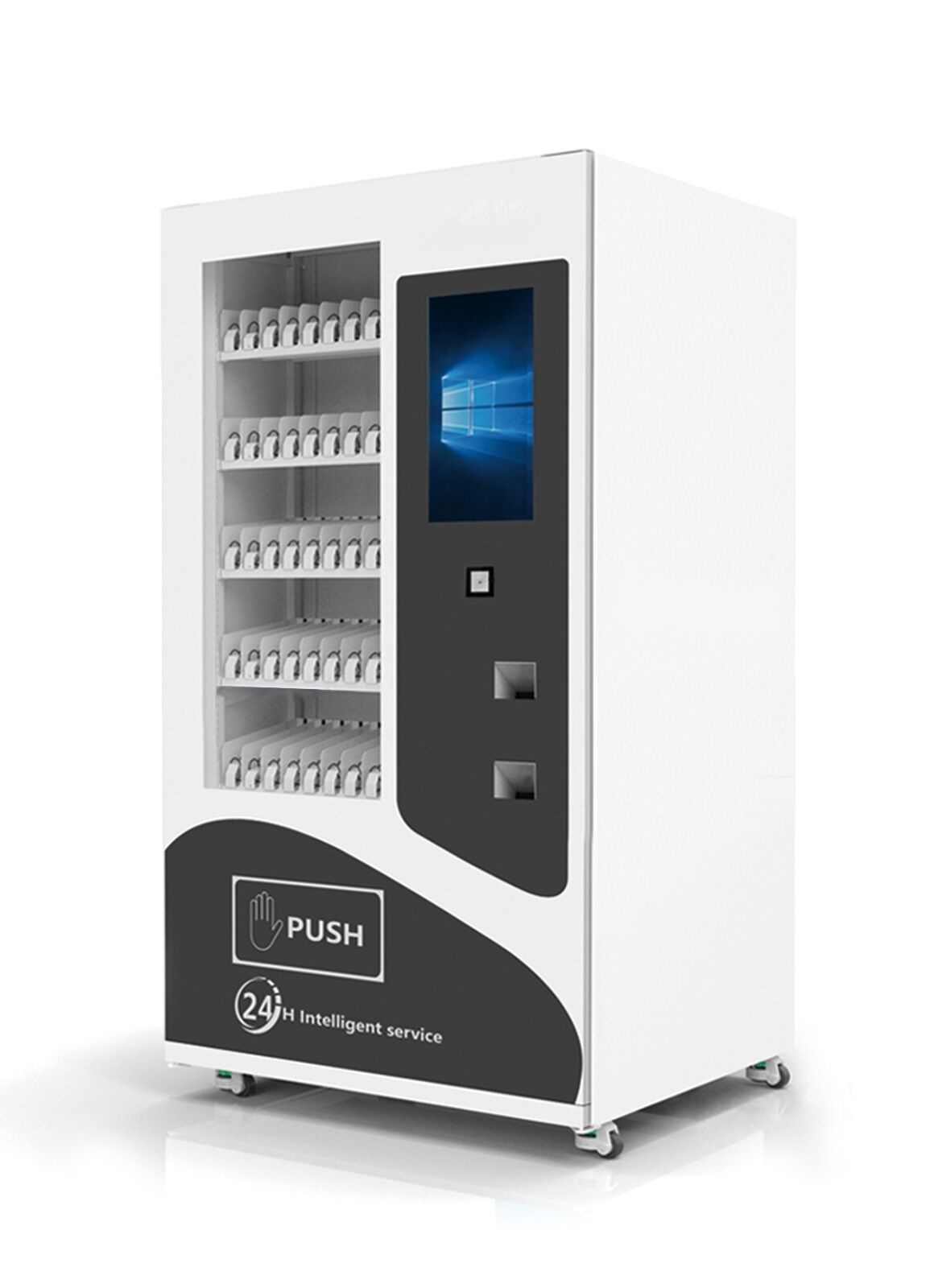 Max. 560 Teile Ausgabeautomat mit 15" Touchscreen, Karte, doppelte Hartglasscheibe - Metav IndustryLine