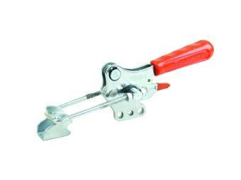Kukamet Hebelspanner B312-5-L: Senkrechter Fuß, mit Sicherheitsverriegelung, Frontalansicht, silber/orange