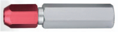 5-6mm Messstift-Halter Rote Aufnahme, einseitig, Aluminium eloxiert, Für Messstifte 5-6mm - Metav IndustryLine