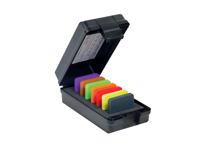 33/49/92 HD Vergleichsplatten‑Satz, 3‑teilig, Toleranz ±2 HD, Kunststoffkasten - Metav IndustryLine