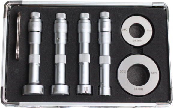 11 - 20mm Dreipunkt-Innen-Messschrauben-Satz, DIN 863