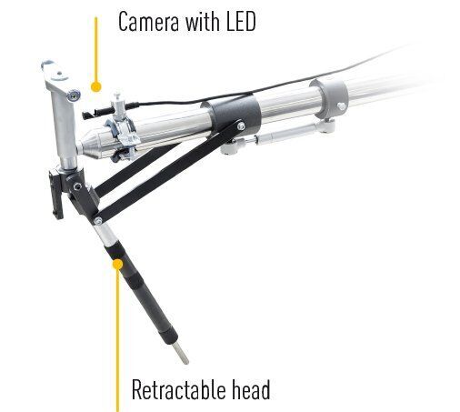 Innen-Feinmessgerät 400-1000mm - Messkopf mit Kamera und ausfahrbarer Sonde