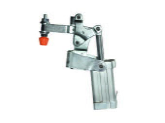 Kukamet Pneumatikspanner auf weißem Hintergrund. Der Arm endet in einem rotem Kunststoffkopf.