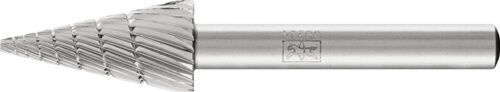 Frässtift SKM Form G, Spitzkegelform HSS, 12mm Kopfdurchmesser, 25mm Länge, Schaft 6mm, Verzahnung 3