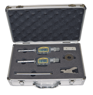 12–20 mm Three-Point Internal Measuring Set Digital, Carbide Measuring Faces, IP65, Includes Setting Ring & Extension - Metav IndustryLine
