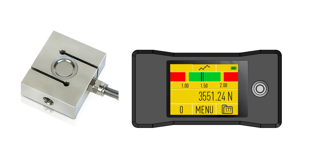 20-10000N Kraftmessgerät, Color 2.4" Touchscreen, ISO 17025 kalibriert - Microtech Metrology