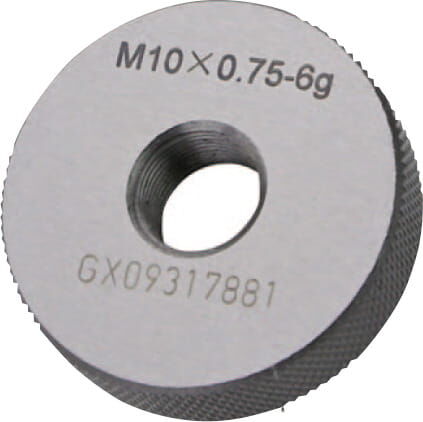 M9x1 Thread Go Ring Metric ISO Fine Thread Right-Handed Hardened Gauge Steel DIN 13, 6g - Metav IndustryLine