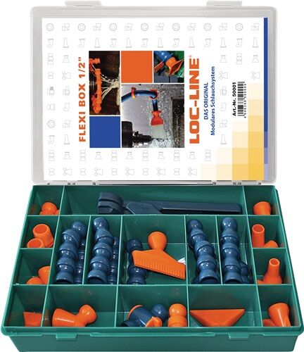 Flexi-Box, Löschwerkzeug, Klemmteil, Gehäuse-Set, Werkzeugsortiment