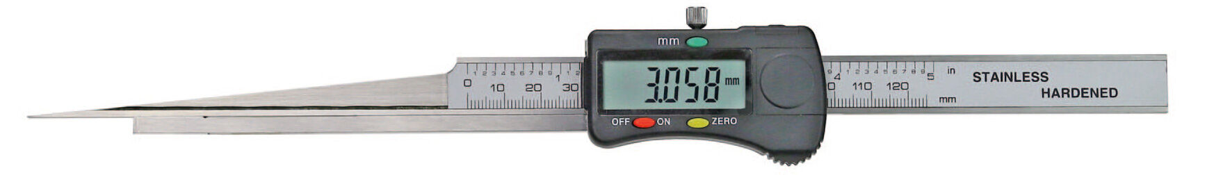 0,5 - 11; 10,5 - 21; 20,5 - 31mm Digital-Messkeil