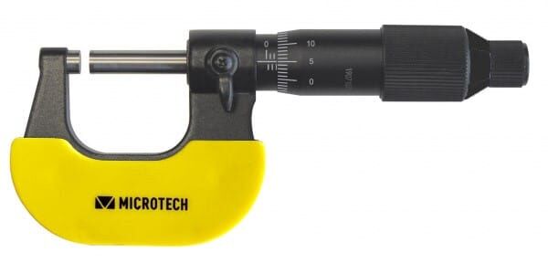 25-50mm Messschraube mit 0,001mm Ablesung, Ratsche, kalibriert nach ISO 17025 - Microtech Metrology