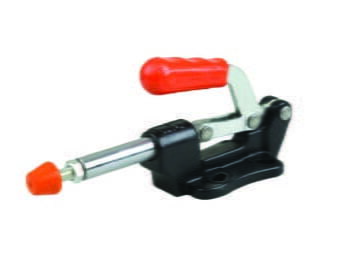 Kukamet Schubstangenspanner 531: Verzinkter Gusskörper, orange Griffe, M12x80 Spindel, Frontalansicht
