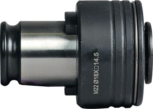adapter, spacer, metall, schwarz, M22x0.75
